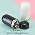 thumbnail image 5 of BrowQuartz 200ml Leak-proof Insulated Coffee Cup Stainless Steel Vacuum Flask Portable School Office Indoor Outdoor Water Bottle Mug Black, 5 of 6