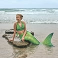thumbnail image 6 of Sun Tail Mermaid Swim Set; Lime Rickey Mermaid Tail + Lime Green Monofin for Swimming; size - Teen/Adult Medium (JM), 6 of 7