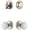 Polished Nickel, variant on Grandeur 818098 Georgetown Solid Brass Single Cylinder Keyed Entry Knobset And Deadbolt