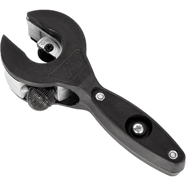 Tingzi Ratcheting Tubing Cutter Tool, 2 in 1 Close Quarters Tube Compact Cutter, High Precision Pipe Cutter Set for Copper, PVC and Metal Pipes, Adjustable Blade for Tight Spaces