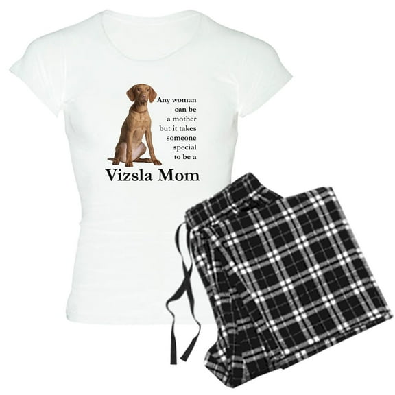 CafePress - Vizsla Mom Pajamas - Women's Short Sleeve Print T-Shirt and Pants Light Cotton Pajama Set