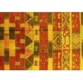 thumbnail image 1 of Ahgly Company Indoor Rectangle Oriental Yellow Industrial Area Rugs, 7' x 10', 1 of 4