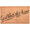 thumbnail image 1 of God Bless Vinyl Back Coco Doormat, 18 30-Inch, 1 of 2