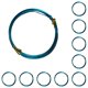 thumbnail image 3 of Vogacara Líneas de joyería de hilo trenzado de alambres artesanales para esculpir azul turco Type1 NO1, 3 of 6