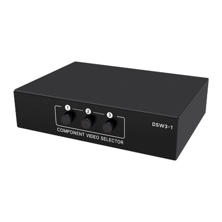 AOOOWER MultiDevice YPbPr Switchers AV Switcher Compactly Metal Housing Losslessly Audios Video Transmission Solution Plug Play