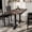 Dark Brown Top/Black Base, variant on Flash Furniture 30" x 60" Solid Wood Commercial Indoor Tabletop in Dark Brown with 22" x 22" Dining Height Rust-Resistant Silver Cast Iron X-Base