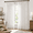 Beige White-40"W x 100"L( Pack of 2), variant on Pinch Pleated Beige White Sheer Curta84 Inches Long Light Filtering Linen Blend Neutral Boho Farmhouse With Hooks For Living Room