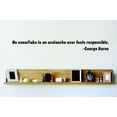 thumbnail image 1 of No Snowflake In An - George Burns - Inspirational Quote - Wall Quote - Decal Stickers - 6x30 Inches, 1 of 2