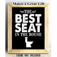 thumbnail image 2 of Best Seat in the House - 11x14 Unframed Typography Art Print - Great Gift for Bathroom Decor, 2 of 6