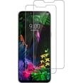 thumbnail image 1 of Screen Protector for LG G8 Tempered Glass [HD Full Coverage] [Easy Installation] [Round Edge] [Scratch Resistant] [9H Hardness] [Bubble Free] Screen Cover Film 2 PACK, 1 of 5