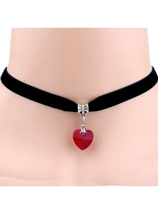 Japan And South Personalized Neck Accessories Beautiful Flannel Fabric  Necklace Female Sense Double Love Pendant Choker Collarbone Chain Necklaces  For