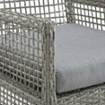 thumbnail image 5 of Aura Dining Armchair Outdoor Patio Wicker Rattan Set of 2Gray Gray, 5 of 6