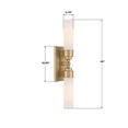 thumbnail image 2 of Crystorama Lighting Group Wlx-302 Wilcox 2 Light 25" Tall Led Bath Bar - Nickel, 2 of 7