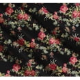 thumbnail image 3 of Soimoi Cotton Poplin Fabric Leaves,Red Berries & Rose Floral Printed Craft Fabric by The Yard 42 Inch Wide, 3 of 7