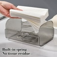 thumbnail image 5 of Transparent Wall - Mounted Toilet Tissue Box, Non - Perforated Toilet Paper Holder & Storage Rack for Bathroom Organization, 5 of 7