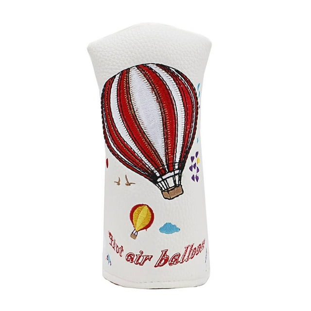 Maytalsory Magnetic Closure PU Leather Golf Putter Head Cover Easy To And Durable Exceptional Durability white 1Set