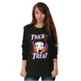 thumbnail image 5 of Betty Boop Spooky Trick or Treat Women's Long Sleeve T Shirt Brisco Brands S, 5 of 6