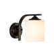 thumbnail image 1 of Aplique de pared 1 luz, accesorio de iluminación de pared moderno, luces de tocador de baño con lámpara de pared negra mate para espejo dormitorio cocina pasillo porche, 1 of 5