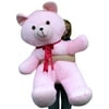 American Made 4 Foot Giant Pink Teddy Bear Soft 48 Inch Large Stuffed Animal