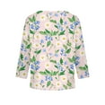 thumbnail image 4 of Abcomgle Long Sleeve T Shirts for Girls 10-12 Casual Floral Print Crewneck T-Shirts for Kids Girls Winter Basic Top for Girls Trendy Blouses for Girls 5-6 Years,Pink, 4 of 6