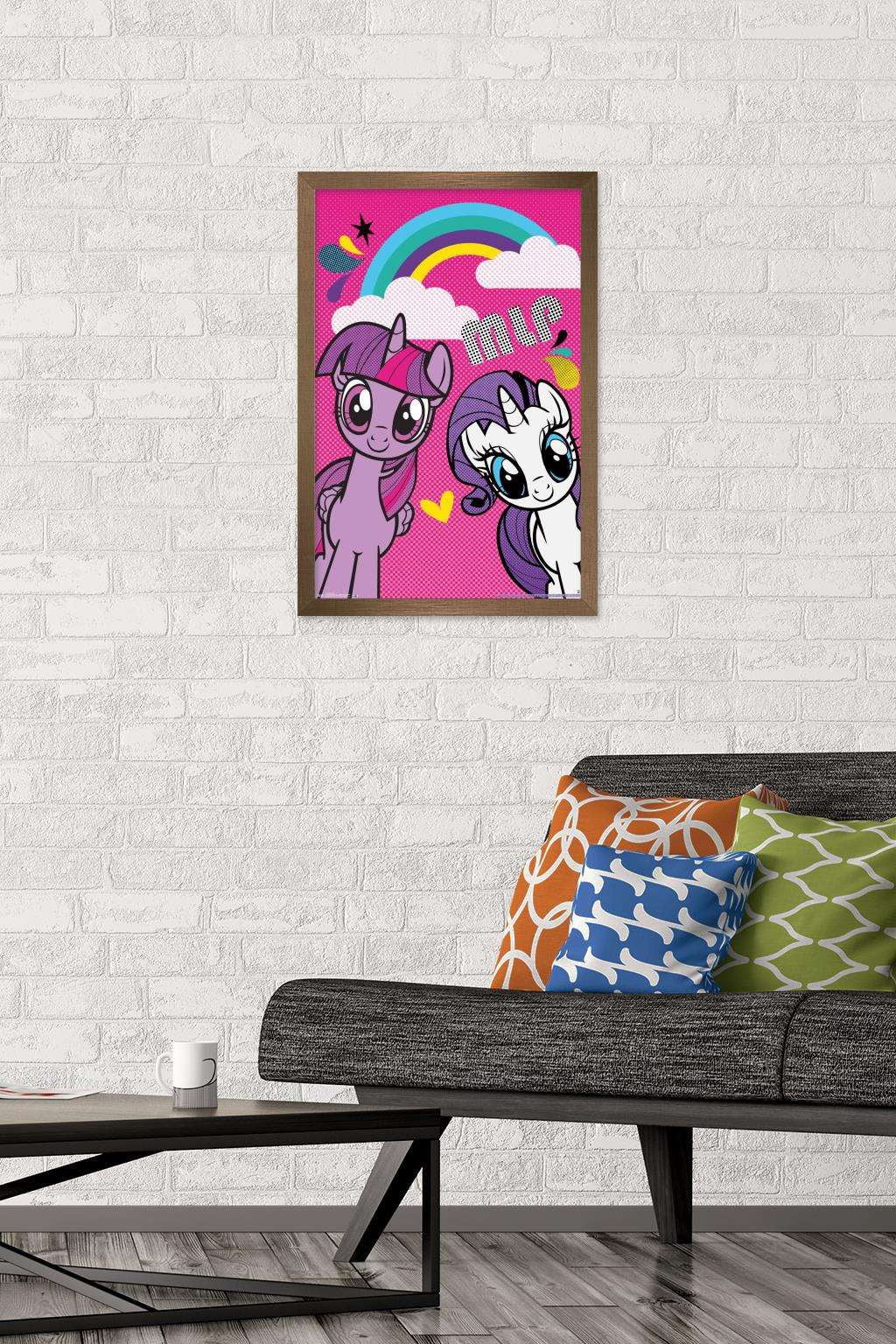 Hasbro My Little Pony - Smile Wall Poster, 14.725" x 22.375", Framed