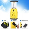 thumbnail image 2 of Linterna LED para acampar, linterna solar recargable, linterna de manivela para acampar, tormentas y cortes de energía., 2 of 5