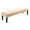 Beige, variant on Stretch Dining Bench Cover, Velvet Bench Slipcover Removable Washable Dining Room Bench Covers Soft Bench Seat Protector with Elastic Bottom for Kitchen Bedroom-Gold-Large