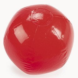 RED BEACH BALL 14" (1 DOZEN) - BULK