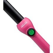 Jose Eber: Clipless Curling Iron 1 (25mm) - Pink - Professional Tourmaline Ceramic Barrel, Wand Styling Tool, Ion Technology, Heat Resistant Glove