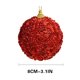 thumbnail image 3 of Hot6sl Ofertas Del Día Bola de Cinta Roja Navideña para Decoración de Árbol de Navidad, Bola de Espuma con Lentejuelas Colgantes, 8 Cm/6 Piezas, Bola de Decoración Navideña, 3 of 7