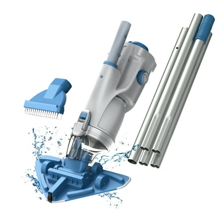KOKIDO Rechargeable Handheld Pool Vacuum with 6ft Pole  XL Vac Head  3X Suction  Easy-to-Clean Canister  Handheld Cleaner for Above Ground & Inground Pool  Get Leaves  Sand and Debris XTROVAC 310