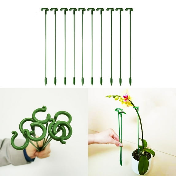 WCIC Plant Stand Stake Garden Flower Support Sticks for Butterflies Orchid Succulents