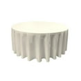 thumbnail image 1 of LA Linen TCpop132R-IvoryP25 Polyester Poplin Tablecloth, Ivory - 132 in. Round, 1 of 4