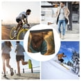 thumbnail image 5 of KLL Sunflower Meditating Cat Men's Cotton Boxer Briefs Underwear-Small, 5 of 8