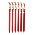 thumbnail image 2 of 6 clavijas de metal resistentes, ganchos de aleación duraderos, estacas para tienda de campaña, 18 cm rojo, 2 of 9