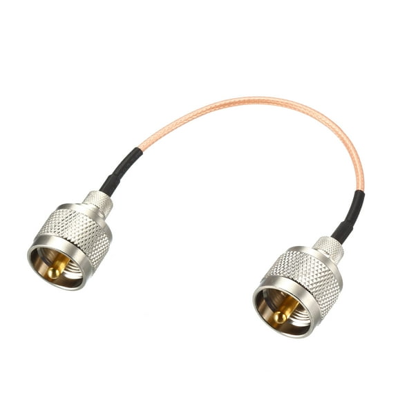 Uxcell UHF Male PL-259 to UHF Male PL-259 Low Loss Coax Jumper Cable 0.5-ft
