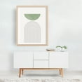 thumbnail image 2 of Green Moon No.3 - Mixed Media Oak Framed Wall Art Print 30 x 40 inches, 2 of 3