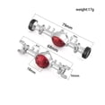 thumbnail image 4 of Kyosho MINI-Z 1/18 & 1/24 RC Car Upgrade: BJM457 Rear Suspension Link Pull Rod - Metal Construction, Silver/Red Finish, Replacement Part for Enhanced Performance, 4 of 7