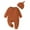 Orange, variant on Huowey Newborn Girls Boys Winter Long Sleeve Jumpsuit Solid Color Print With Hat Outwear Fall Clothes Breathable Dailywear, 9-12 Months