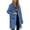 c01Blue, variant on Arnsht Women's Fall Coats Fashion Long Sleeved Hooded Jacket Slim Long Trench Coat With Belt Warm Winter Overcoat Black S