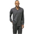thumbnail image 2 of Men's MONTIQUE Two Piece Set Walking Leisure Suit Long Sleeves 1641 Gray, 2 of 8