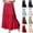 14# Deep Red, variant on Maxi Skirts for Women Trendy Summer Tiered Midi Linen Skirt High Waisted A Line Long Flowy Skirt Gauze Beach Skirts,Light Blue S