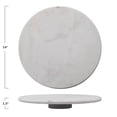 thumbnail image 2 of Creative Co-Op Marble Lazy Susan, White, 2 of 6
