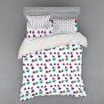 thumbnail image 2 of Ambesonne Colorful Bedding Set 3 Pcs, Hearts and Skulls, Twin XL, Multicolor, 2 of 3