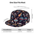 thumbnail image 6 of Balery Baseball Cap Flat Bill Hats for Men Adjustable Size for Running Workouts and Outdoor Activities All Seasons Dad Hat(Mushroom Doodle ), 6 of 9
