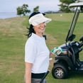 thumbnail image 3 of Gorra de golf con visera solar: gorra de golf ajustable de verano con visera deportiva y protección solar con visera retráctil para mujeres, hombres, playa, deportes y correr., 3 of 7
