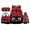 Cartoon Ladybug, variant on Bulopur Starry Night Fox Print Kids Backpack Set 4 Pcs Waterproof Kids School Bag with Lunch Box, Pencil Case and Water Bottle Cover for Art Theme Kids