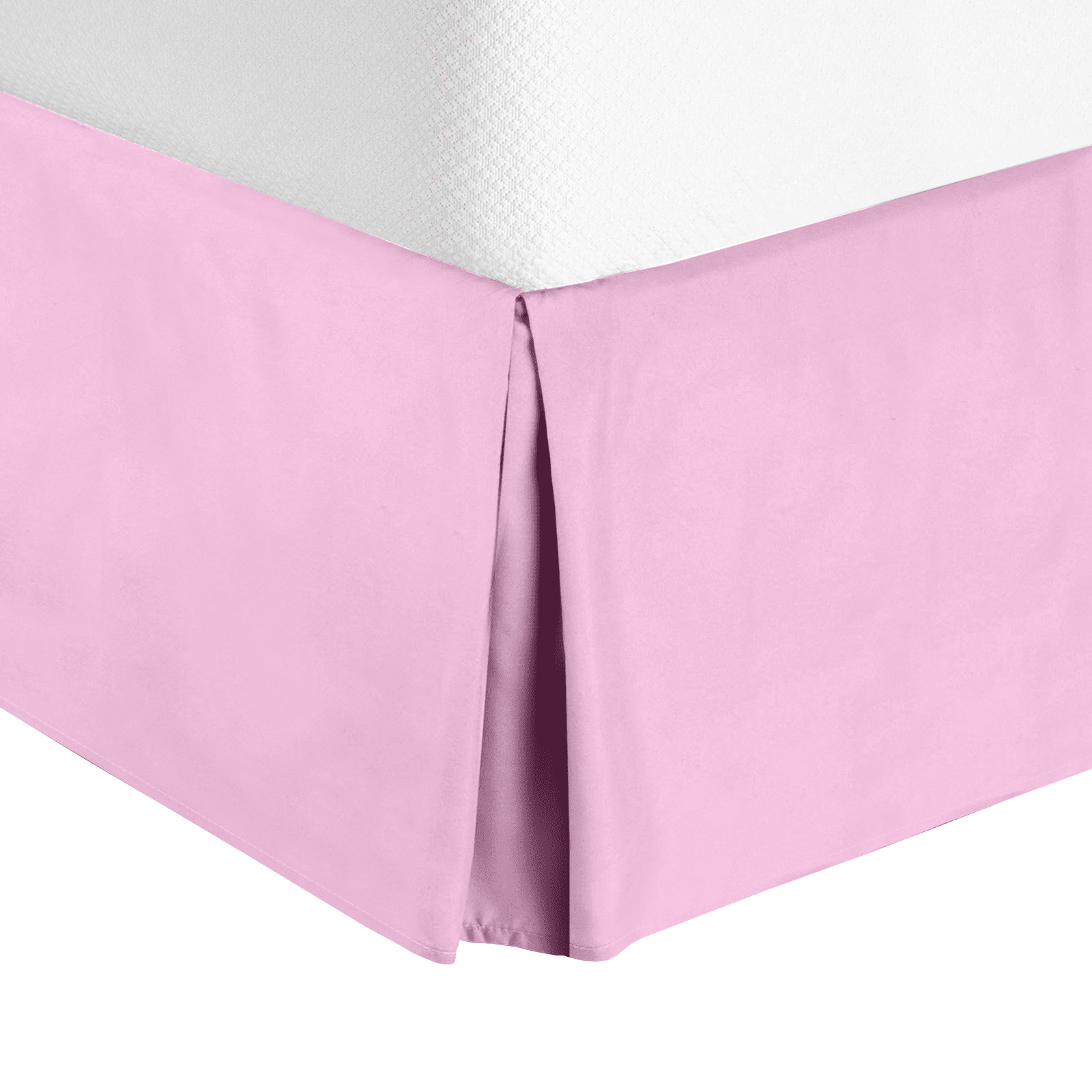 14" Tailored Pleated Bed Skirt Dust Ruffle, Full, Lilac, by Clara Clark