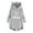 Grey, variant on Meihcang Fuzzy Hoodies for Women with Ear Cute Graphic Hooded Sweatshirt Winter Warm Sherpa Fleece Loungewear Curve Hem Button Pullover Hoodies with Pocket Black S