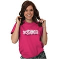 thumbnail image 3 of XOMG POP Shiny Diamond Bling Logo Women's Graphic T Shirt Tees Brisco Brands S, 3 of 6